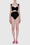 Swimsuit top made of polyamide and elastane black women's Magda Butrym - 72% polyamide, 28% elastane. Country of manufacture: Italy. Care: specialized cleaning - photo 2