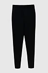 Magda Butrym Women's slim-fit cropped pants black - 96% wool, 4% elastane. elastic belt. Country of manufacture: Italy. Care: specialized cleaning - photo 1