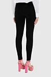 Women's slim-fit cropped pants black Magda Butrym - 96% wool, 4% elastane. elastic belt. Country of manufacture: Italy. Care: specialized cleaning - photo 4