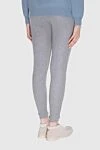 Gray cotton leggings for women Magda Butrym - 95% cotton, 5% elastane. elastic belt. Country of manufacture: Italy. Care: specialized cleaning - photo 4