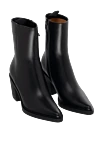 Gianvito Rossi Black leather boots for women - 100% genuine leather. Fastener: zipper. Heel height: 7cm. Sole Height: 1cm. Country of manufacture: Italy. Care: specialized cleaning - photo 3