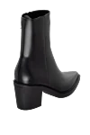 Black leather boots for women Gianvito Rossi - 100% genuine leather. Fastener: zipper. Heel height: 7cm. Sole Height: 1cm. Country of manufacture: Italy. Care: specialized cleaning - photo 4