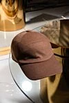 Brown cashmere cap for men Loro Piana - 100% cashmere. Country of manufacture: Italy. Care: specialized cleaning - photo 8