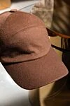 Loro Piana Brown cashmere cap for men - 100% cashmere. Country of manufacture: Italy. Care: specialized cleaning - photo 9