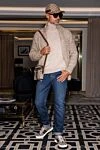 Beige wool and cashmere men's golf Brunello Cucinelli - High neck. 90% wool, 10% cashmere. Country of manufacture: Italy. Care: specialized cleaning - photo 8
