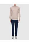 Beige wool and cashmere men's golf Brunello Cucinelli - High neck. 90% wool, 10% cashmere. Country of manufacture: Italy. Care: specialized cleaning - photo 2