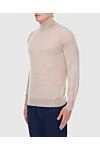 Brunello Cucinelli Beige wool and cashmere men's golf - High neck. 90% wool, 10% cashmere. Country of manufacture: Italy. Care: specialized cleaning - photo 3