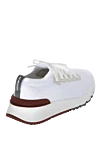 White wool sneakers for men Brunello Cucinelli - contrast sole, contrast insert. 100% wool. lacing. Country of manufacture: Italy. Care: specialized cleaning - photo 4