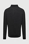 Polo with long sleeves made of wool gray for men Kiton - Long sleeve. 100% wool. Closure: Zipper. Country of manufacture: Italy. Care: specialized cleaning - photo 6