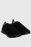 Kiton Black wool sneakers for men - wool, polyester (PL). laces. height 2 cm. Country of manufacture: Italy. Care: specialized cleaning - photo 3