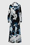 Black silk pantsuit for women Off-White - floral print. 100% silk. Country of manufacture: Italy. Care: specialized cleaning - photo 6