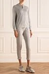 Brunello Cucinelli Костюм прогулочный серый женский серый - 67% хлопок, 31% шелк, 2% полиэстер. молния. два боковых . Капюшон: есть. Страна производитель: Италия. Уход: специализированная чистка - фото 3