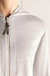 Brunello Cucinelli Костюм прогулочный серый женский серый - 67% хлопок, 31% шелк, 2% полиэстер. молния. два боковых . Капюшон: есть. Страна производитель: Италия. Уход: специализированная чистка - фото 5