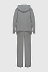 Walking suit gray for women Peserico - 70% wool, 20% silk, 10% cashmere. Closure: drawstring, zipper. two side pockets. Hood: yes. Country of manufacture: Italy. Care: specialized cleaning - photo 6