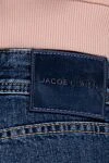 Jacob Cohen Women's dark blue flared high-rise jeans - contrasting seams, worn effect. three side pockets, two back pockets. 100% cotton. zipper, button. Country of manufacture: Italy. Care: specialized cleaning - photo 5