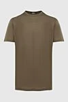 Cesare di Napoli Straight-cut T-shirt in a muted olive tone made of soft jersey (markdown) - 88% cotton, 12% elastane. Country of manufacture: Italy. Care: specialized cleaning - photo 1