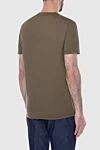 Cesare di Napoli Straight-cut T-shirt in a muted olive tone made of soft jersey (markdown) - 88% cotton, 12% elastane. Country of manufacture: Italy. Care: specialized cleaning - photo 5