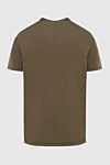 Brown cotton and elastane T-shirt for men Cesare di Napoli - 88% cotton, 12% elastane. Country of manufacture: Italy. Care: specialized cleaning - photo 6