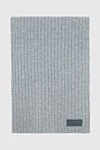 Billionaire Cashmere scarf gray for men - stripes. 100% cashmere. Country of manufacture: Italy. Care: specialized cleaning - photo 1