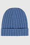 Gran Sasso Cashmere hat blue for men - 100% cashmere. Country of manufacture: Italy. Care: specialized cleaning - photo 1