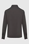 Brown cotton shirt for men Gran Sasso - 100% cotton. Closure: buttons. Country of manufacture: Italy. Care: specialized cleaning - photo 6