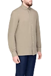 Gran Sasso Beige cotton shirt for men - 100% cotton. Closure: buttons. Country of manufacture: Italy. Care: specialized cleaning - photo 3