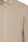 Gran Sasso Beige cotton shirt for men - 100% cotton. Closure: buttons. Country of manufacture: Italy. Care: specialized cleaning - photo 5