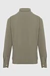 Beige cotton shirt for men Gran Sasso - 100% cotton. Closure: buttons. Country of manufacture: Italy. Care: specialized cleaning - photo 6