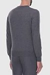 Cashmere jumper gray for men Gran Sasso - 100% cashmere. Country of manufacture: Italy. Care: specialized cleaning - photo 4