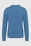 Blue cotton jumper for men Gran Sasso - 100% cotton. Country of manufacture: Italy. Care: specialized cleaning - photo 6