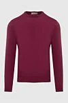 Gran Sasso Pink cotton jumper for men - 100% cotton. Country of manufacture: Italy. Care: specialized cleaning - photo 1