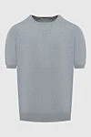 Gran Sasso Short sleeve gray men's jumper - 100% cotton. short sleeve. Country of manufacture: Italy. Care: specialized cleaning - photo 1