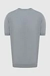 Short sleeve gray men's jumper Gran Sasso - 100% cotton. short sleeve. Country of manufacture: Italy. Care: specialized cleaning - photo 6