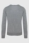 Cashmere and silk jumper gray for men Gran Sasso - 70% cashmere, 30% silk. Country of manufacture: Italy. Care: specialized cleaning - photo 6