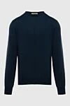 Gran Sasso Cotton blue jumper for men - 100% cotton. Country of manufacture: Italy. Care: specialized cleaning - photo 1