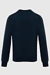 Cotton blue jumper for men Gran Sasso - 100% cotton. Country of manufacture: Italy. Care: specialized cleaning - photo 6