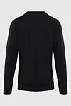 Black cotton jumper for men Gran Sasso - 100% cotton. Country of manufacture: Italy. Care: specialized cleaning - photo 6