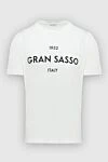 Gran Sasso White cotton T-shirt for men - 100% cotton. Country of manufacture: Italy. Care: specialized cleaning - photo 1