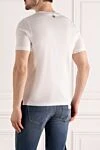 White cotton T-shirt for men Gran Sasso - 100% cotton. Country of manufacture: Italy. Care: specialized cleaning - photo 4