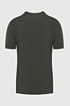 Gran Sasso Men's green linen T-shirt - 97% linen, 3% elastane. Country of manufacture: Italy. Care: specialized cleaning - photo 5