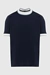 Gran Sasso Cotton blue T-shirt for men - 100% cotton. Country of manufacture: Italy. Care: specialized cleaning - photo 1