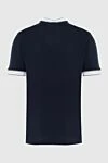 Cotton blue T-shirt for men Gran Sasso - 100% cotton. Country of manufacture: Italy. Care: specialized cleaning - photo 6