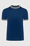 Gran Sasso Cotton blue T-shirt for men - 100% cotton. Country of manufacture: Italy. Care: specialized cleaning - photo 1