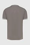 Beige cotton T-shirt for men Gran Sasso - 100% cotton. Country of manufacture: Italy. Care: specialized cleaning - photo 6