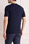 T-shirt cotton blue for men Gran Sasso - 100% cotton. Country of manufacture: Italy. Care: specialized cleaning - photo 4