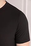 Gran Sasso Black cotton T-shirt for men - 100% cotton. Country of manufacture: Italy. Care: specialized cleaning - photo 5