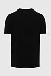 Black cotton T-shirt for men Gran Sasso - 100% cotton. Country of manufacture: Italy. Care: specialized cleaning - photo 6