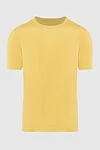 Gran Sasso Linen yellow T-shirt for men - 100% linen. Country of manufacture: Italy. Care: specialized cleaning - photo 1