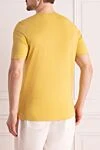 Linen yellow T-shirt for men Gran Sasso - 100% linen. Country of manufacture: Italy. Care: specialized cleaning - photo 4