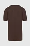 Linen brown T-shirt for men Gran Sasso - 100% linen. Country of manufacture: Italy. Care: specialized cleaning - photo 6